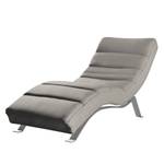 Chaise relax Kasson Microfibre Bice: Gris - Argenté