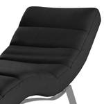 Chaise relax Kasson Microfibre Bice: Noir - Argenté