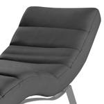 Chaise relax Kasson Microfibre Bice: Gris foncé - Argenté