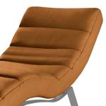 Relaxliege Kasson Microfaser Bice: Cognac - Silber