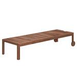 Chaise longue Mimo II Acacia massif - Marron