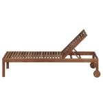 Chaise longue Mimo II Acacia massif - Marron