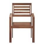 Chaises de jardin Mimo I (lot de 2) Acacia massif - Marron