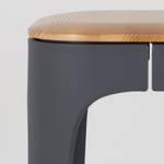 Chaise de bar Gant Frêne massif / Matière plastique - Frêne - Gris