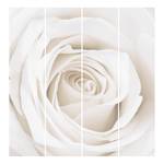 Panneau japonais White Rose (lot de 4) Microfibre - Sans matériel de montage