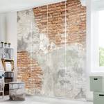 Schuifgordijnen Shabby Steen (4-delig) microvezel - Exclusief montagemateriaal