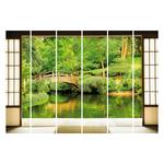 Panneau japonais Lake View (lot de 6) Microfibre - Montage au plafond