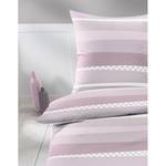 Parure de lit Iva Coton - Mauve - 155 x 220 cm + oreiller 80 x 80 cm