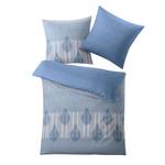 Parure de lit Tudor Coton - Bleu glacier - 155 x 220 cm + oreiller 80 x 80 cm