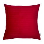 Kussensloop T-Velvet Stripes fluweel - Rood