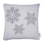 Housse de coussin T-Diamond Dust Coton - Gris clair / Gris