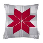 Housse de coussin T-Sparkles Star Coton - Gris / Rouge