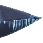 Housse de coussin T-Water Leaves Coton - Bleu / Blanc