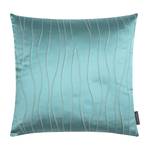 Housse de coussin Estelle Tissu mélangé - Bleu pétrole