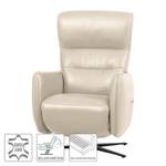 Fauteuil relax Amapa Cuir véritable - Crème