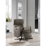 Fauteuil relax Amapa Cuir véritable - Gris