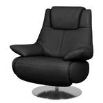 Fauteuil relax Sarchi Cuir véritable - Noir