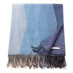 Plaid Rombo textielmix - Donkerblauw