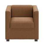 Fauteuil Wilno I echt leer - Middel bruin