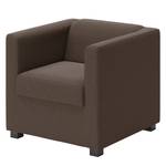 Fauteuil Wilno I Cuir véritable - Marron foncé