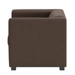 Fauteuil Wilno I Cuir véritable - Marron foncé