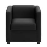 Fauteuil Wilno VI gepigmenteerd leer - Zwart