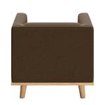 Fauteuil Wilno XVIII Aspect cuir vieilli - Marron bison