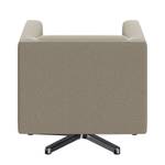 Fauteuil Wilno XIX antieke leerlook - Lichtgrijs