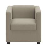 Fauteuil Wilno XVI antieke leerlook - Lichtgrijs