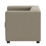 Fauteuil Wilno XVI Aspect cuir vieilli - Gris clair