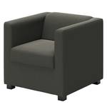 Fauteuil Wilno XVI Aspect cuir vieilli - Gris