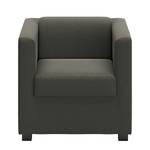 Fauteuil Wilno XVI Aspect cuir vieilli - Gris