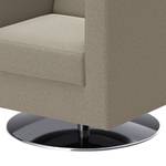 Fauteuil Wilno XX antieke leerlook - Lichtgrijs