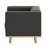 Fauteuil Wilno XVIII Aspect cuir vieilli - Gris