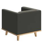 Fauteuil Wilno XVIII antieke leerlook - Grijs