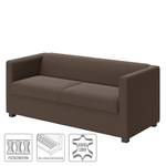 Sofa Wilno I (2-Sitzer) Echtleder - Dunkelbraun