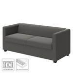 Sofa Wilno VII (2-Sitzer) Flachgewebe - Dunkelgrau