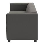 Sofa Wilno VII (2-Sitzer) Flachgewebe - Dunkelgrau