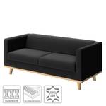 Sofa Wilno VI (2-Sitzer) Pigmentiertes Leder - Schwarz