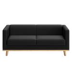 Sofa Wilno VI (2-Sitzer) Pigmentiertes Leder - Schwarz