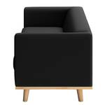 Sofa Wilno VI (2-Sitzer) Pigmentiertes Leder - Schwarz