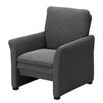 Fauteuil Capoma I geweven stof - Antraciet - Breedte: 80 cm