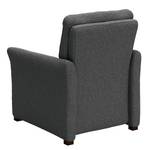 Fauteuil Capoma I geweven stof - Antraciet - Breedte: 80 cm