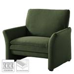 Fauteuil Capoma I geweven stof - Antiek groen - Breedte: 100 cm