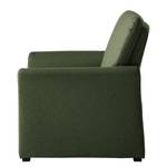 Fauteuil Capoma I geweven stof - Antiek groen - Breedte: 100 cm