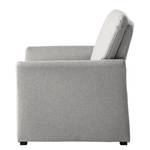 Fauteuil Capoma I geweven stof - Lichtgrijs - Breedte: 100 cm