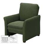 Fauteuil Capoma I geweven stof - Antiek groen - Breedte: 80 cm