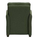 Fauteuil Capoma I geweven stof - Antiek groen - Breedte: 80 cm