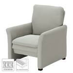 Fauteuil Capoma II antieke leerlook - Lichtgrijs - Breedte: 80 cm