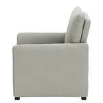 Fauteuil Capoma II antieke leerlook - Lichtgrijs - Breedte: 80 cm